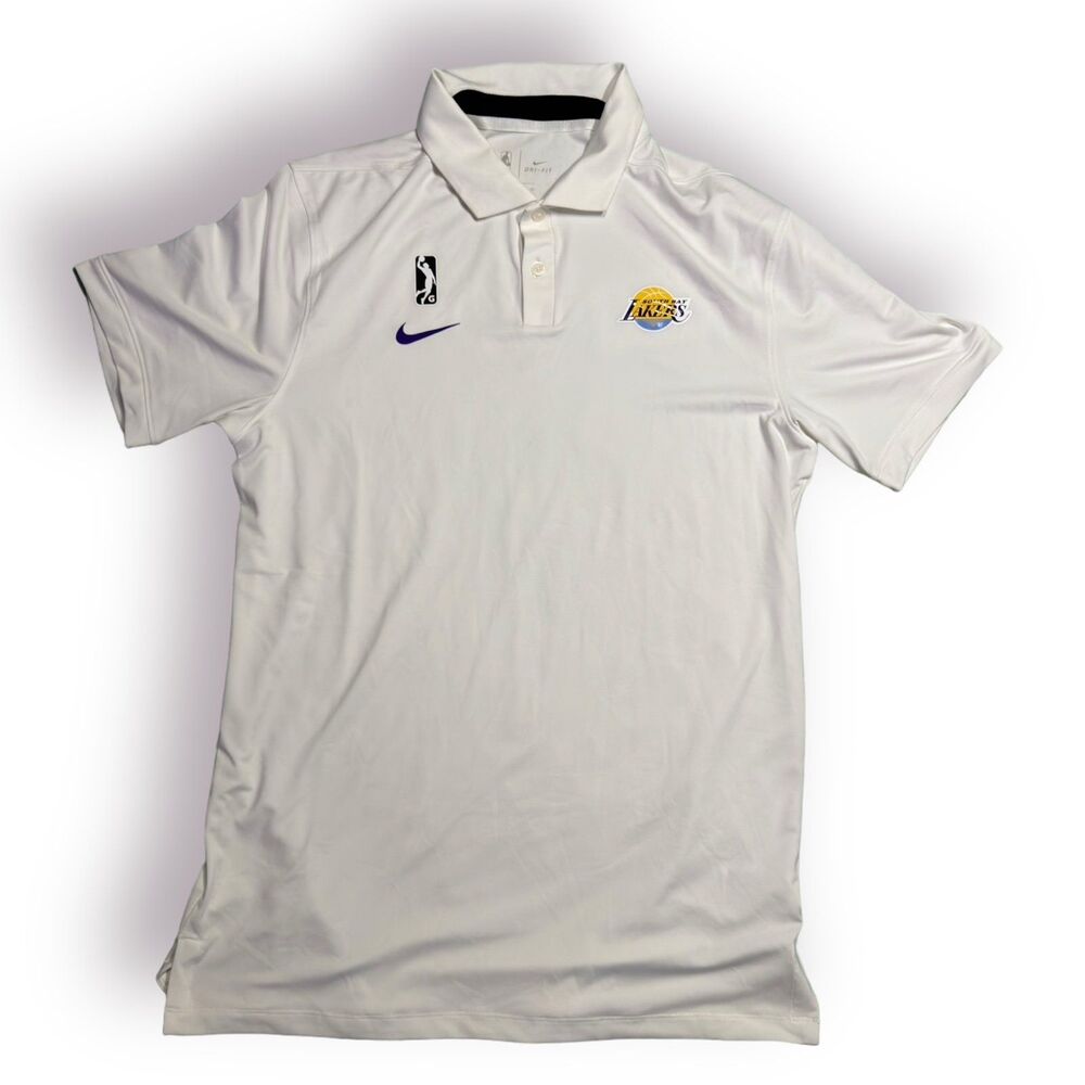 Nike‎ Men’s Dri-Fit Lakers NBA Polo Size Small Activewear South Bay Lakers - Picture 2 of 8